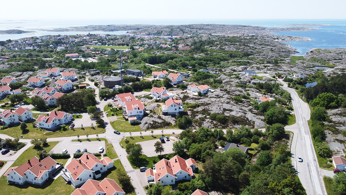 Havsörnsvy åt sydväst mot Mollön